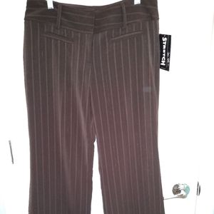 Fancy brown striped pants